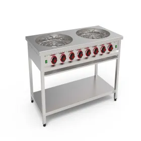 Künefe Ve Börek Ocağı Taban Raflı Gazlı - Lpg 140X70X85